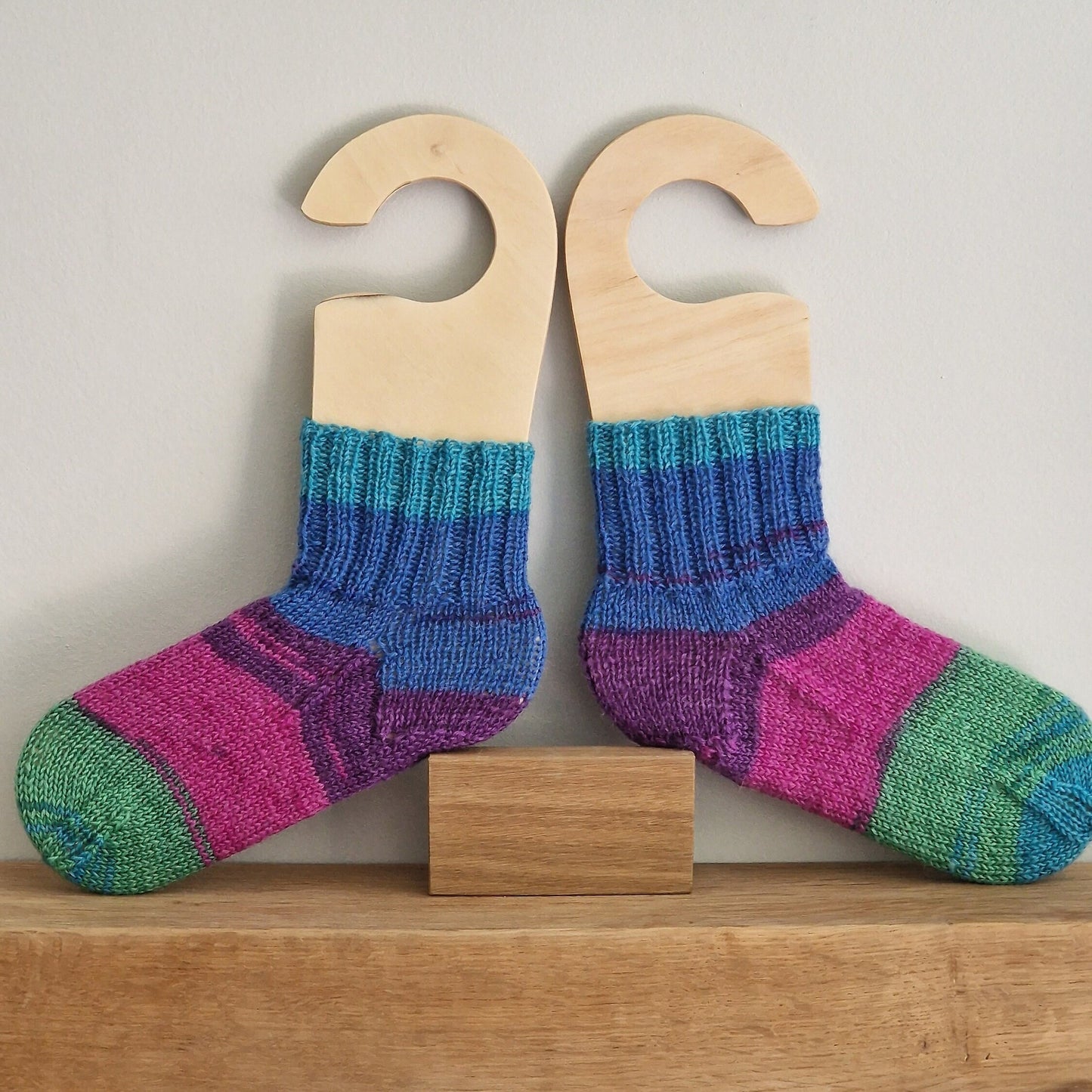 Handcrafted Birch Plywood Sock Blockers: UK Sizes, Set of 2