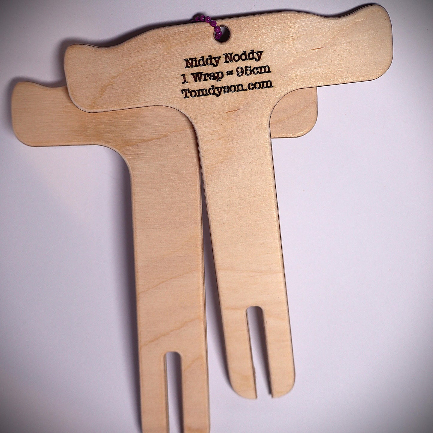 Handcrafted Birch Plywood Niddy Noddy - Standard or Small, Durable & Space-Saving