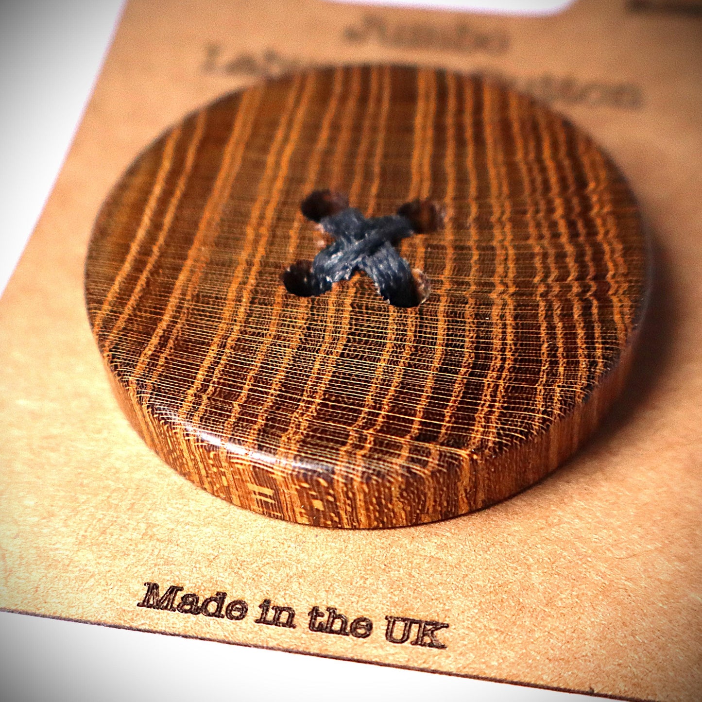 Handmade Jumbo Laburnum Button - 45mm - Made by Me, personally.