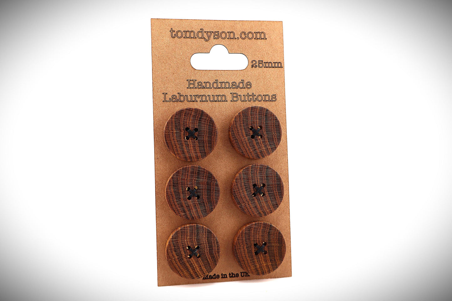 Laburnum Buttons, Handmade & Full Range of Sizes