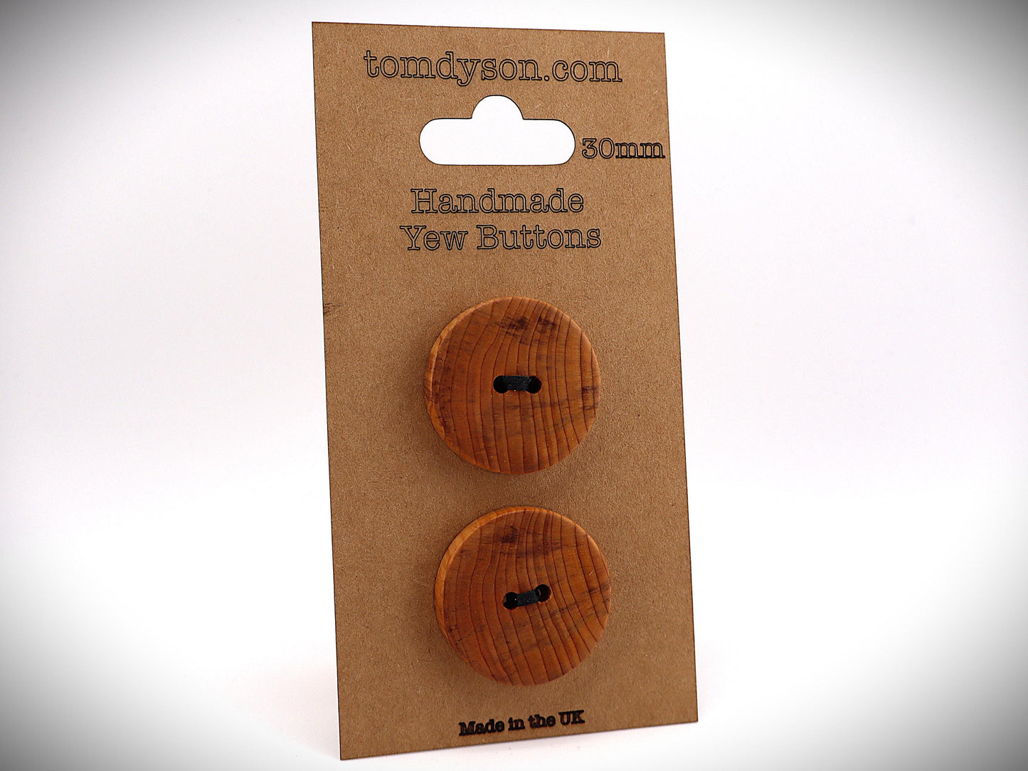 Yew Buttons, Handmade & Full Range of Sizes