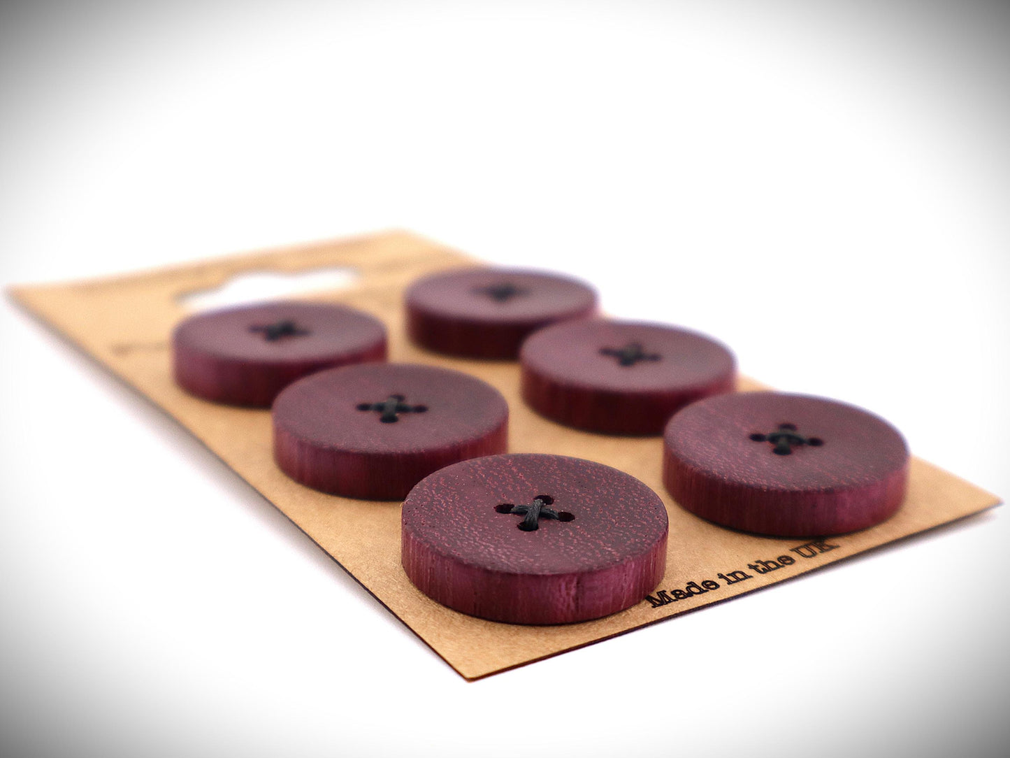 Purpleheart Buttons, Handmade & Full Range of Sizes