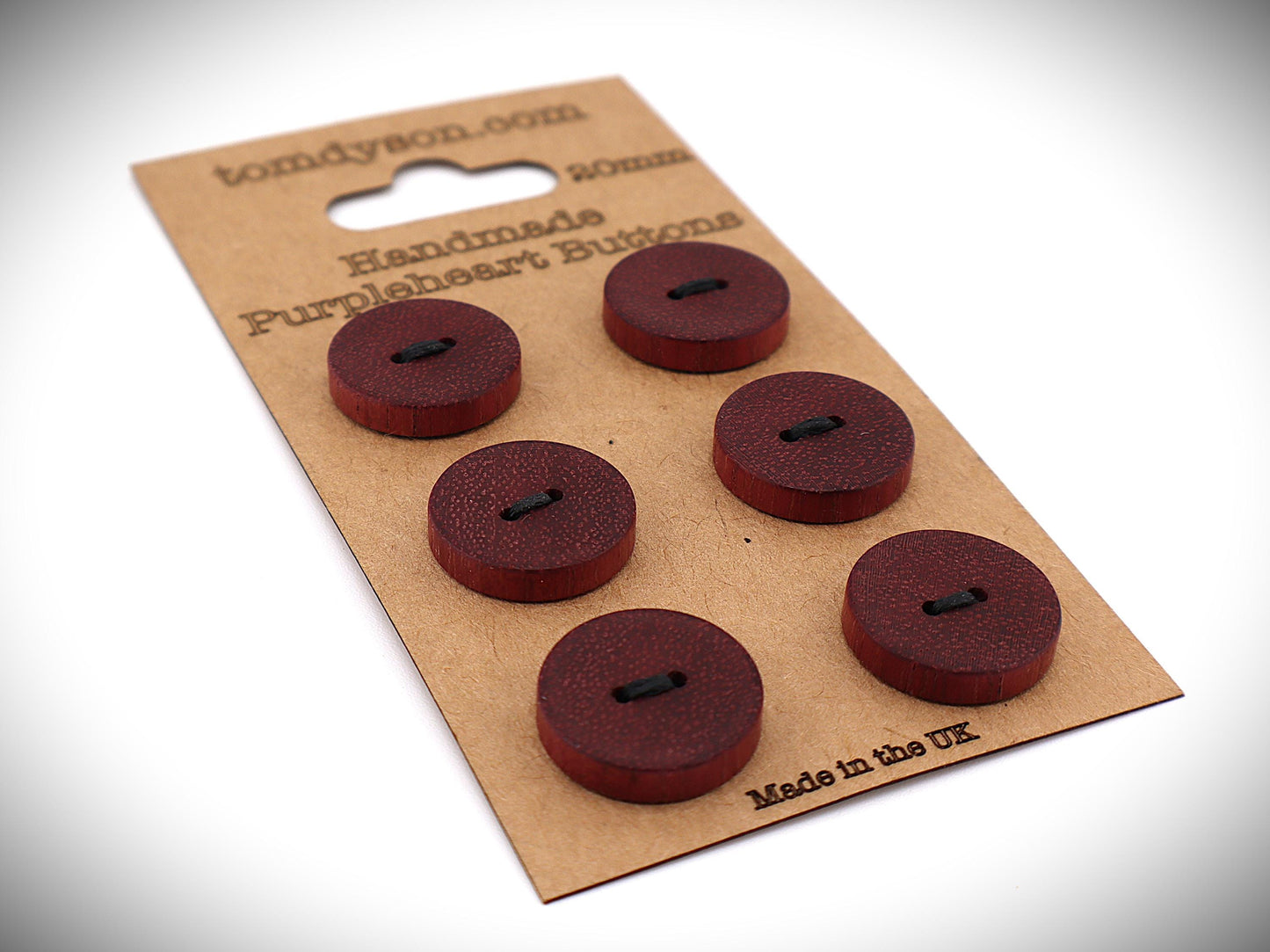 Purpleheart Buttons, Handmade & Full Range of Sizes