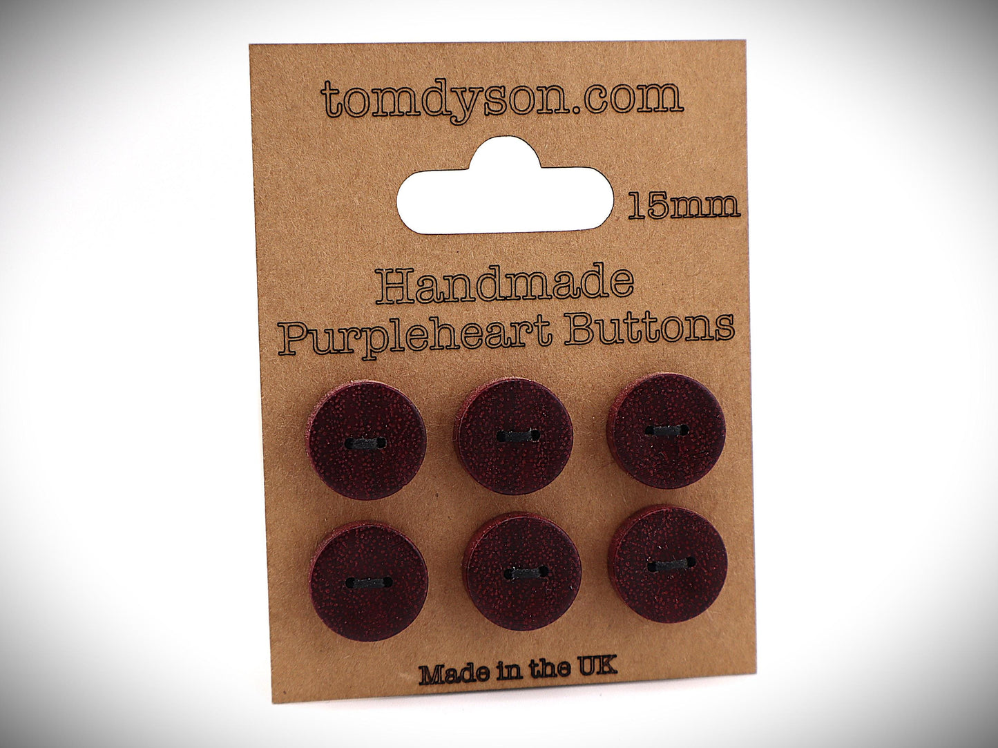 Purpleheart Buttons, Handmade & Full Range of Sizes