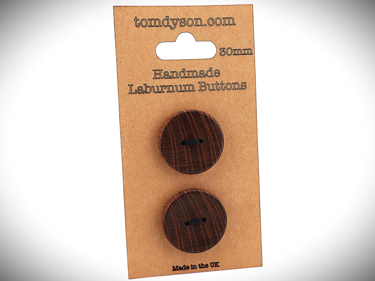 Laburnum Buttons, Handmade & Full Range of Sizes