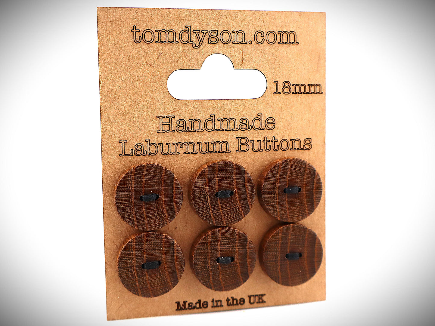 Laburnum Buttons, Handmade & Full Range of Sizes