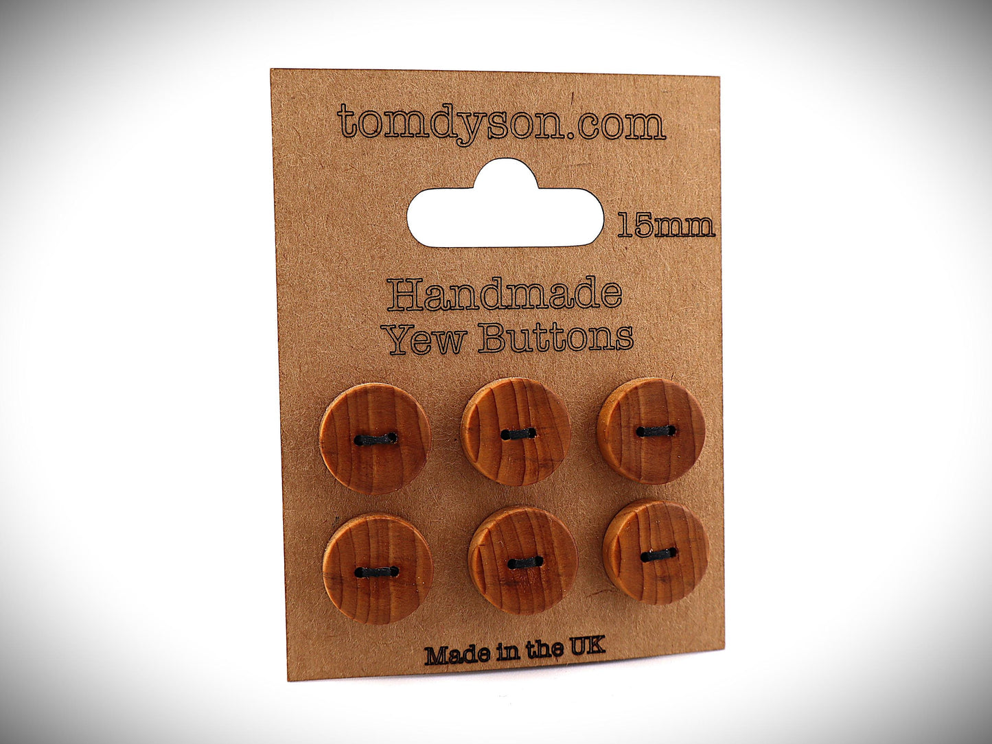 Yew Buttons, Handmade & Full Range of Sizes
