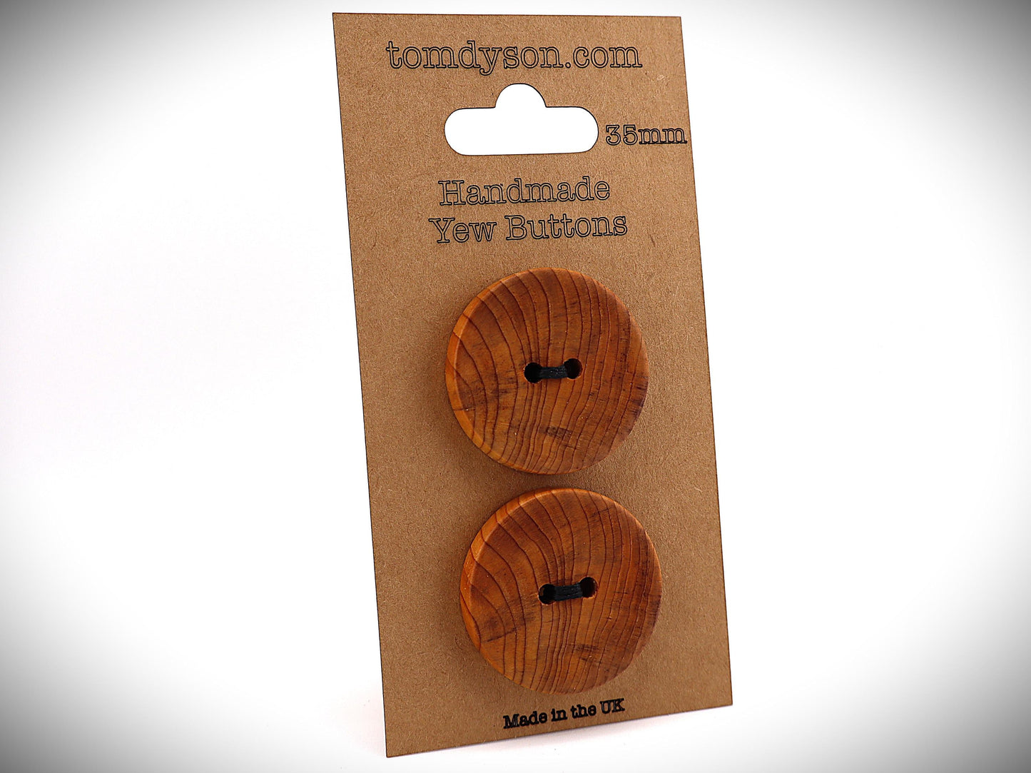 Yew Buttons, Handmade & Full Range of Sizes