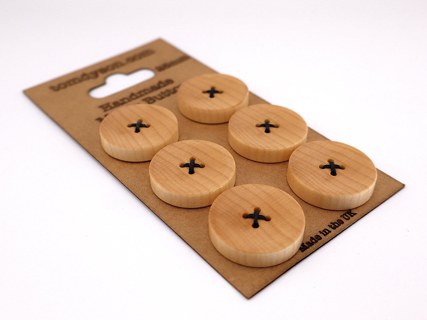 Maple Buttons, Handmade & Full Range of Sizes