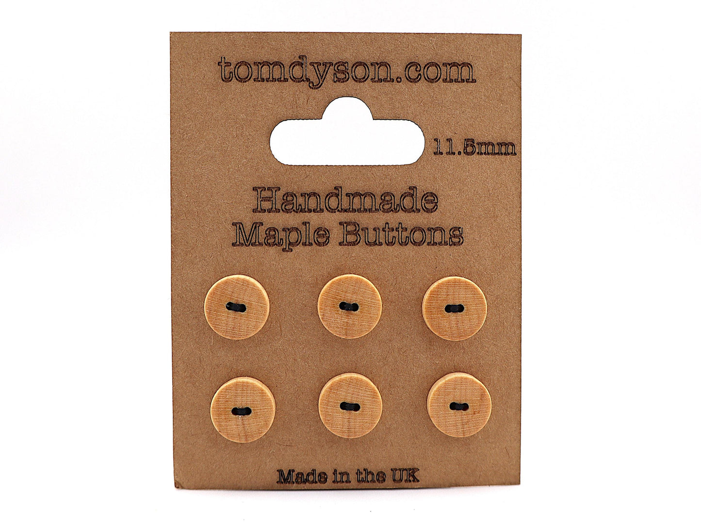 Maple Buttons, Handmade & Full Range of Sizes