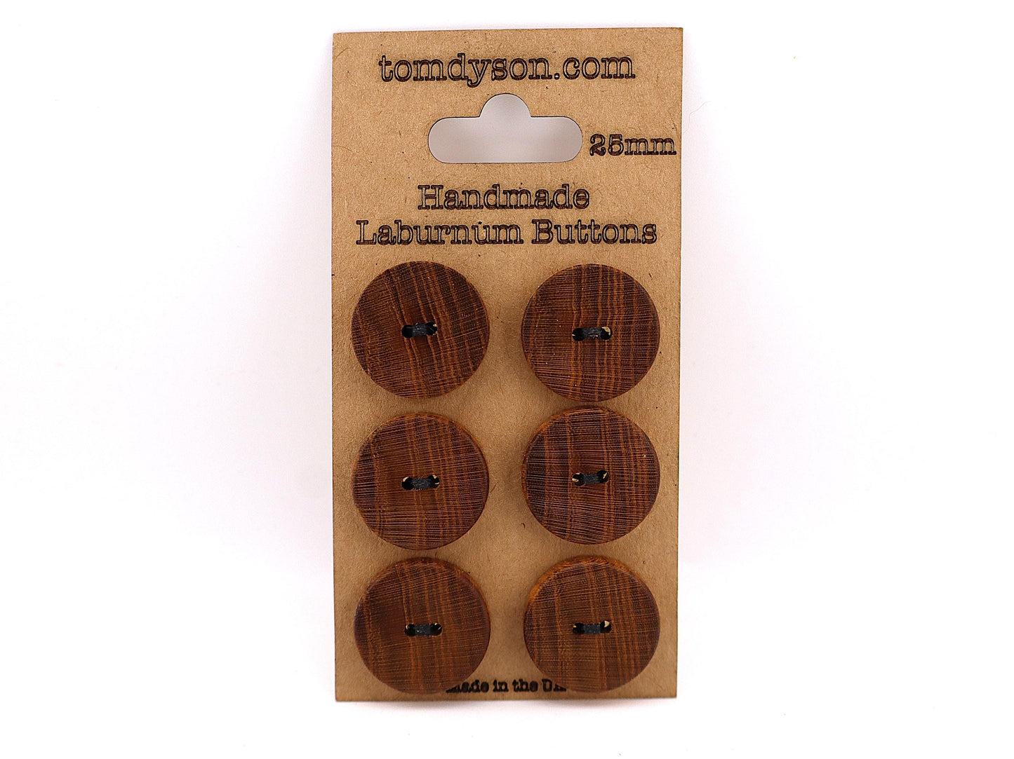Laburnum Buttons, Handmade & Full Range of Sizes