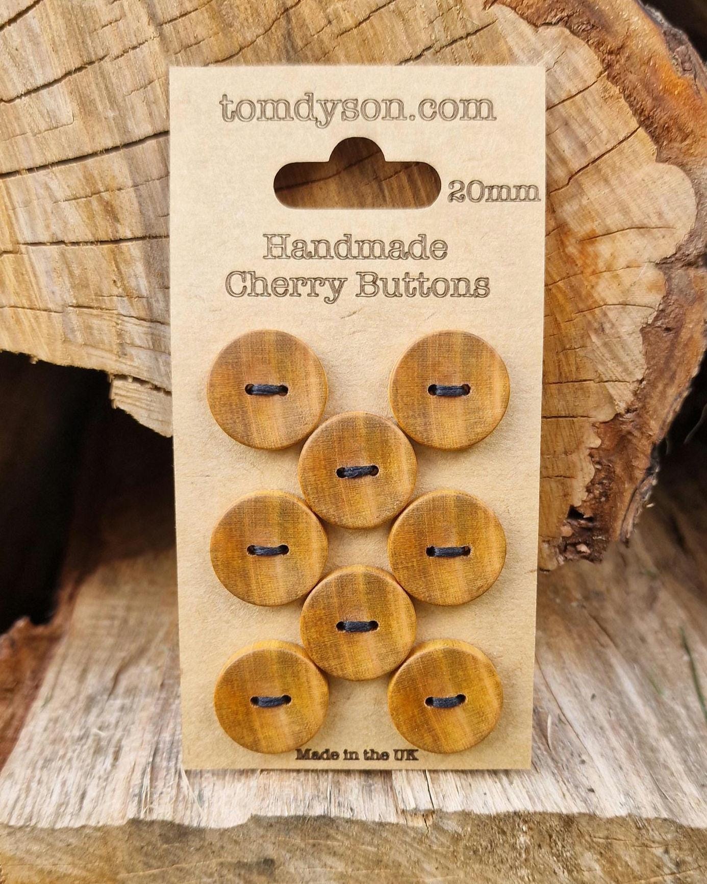 Cherry Buttons! Range of sizes Handmade in the UK
