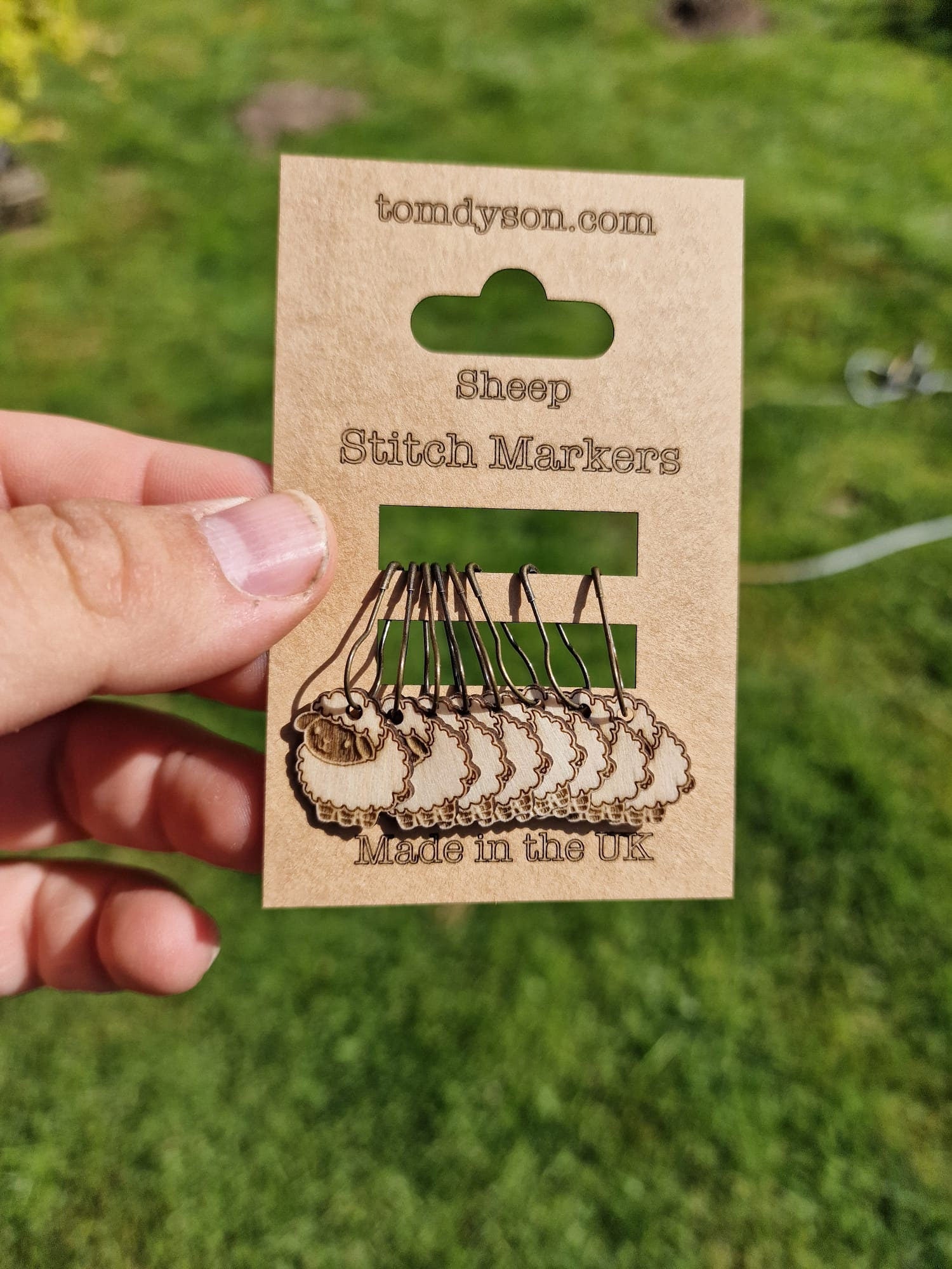 Sheep Stitch Markers: Birch Plywood Knitting Crochet Accessories (Set of 8)