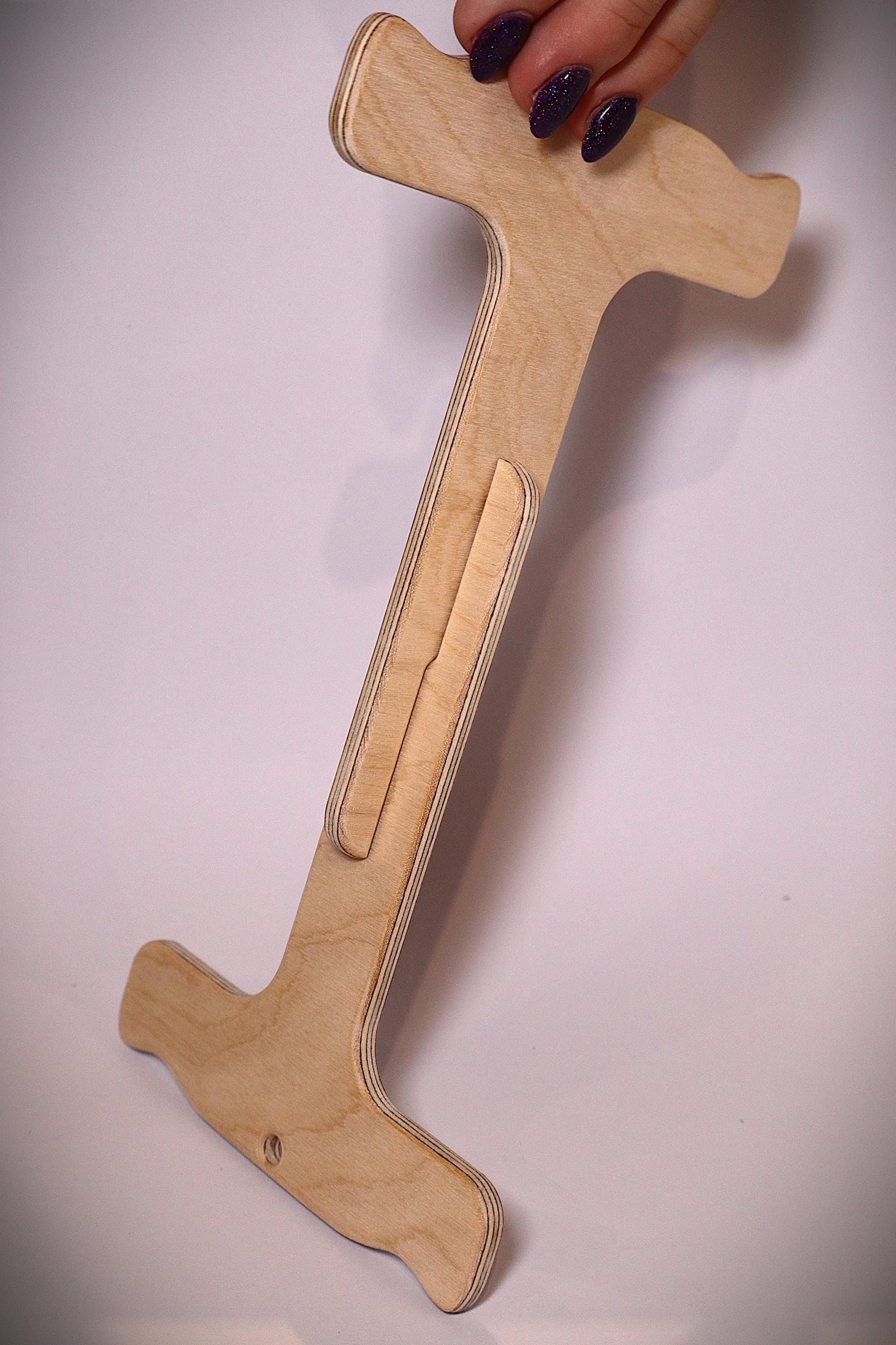 Handcrafted Birch Plywood Niddy Noddy - Standard or Small, Durable & Space-Saving