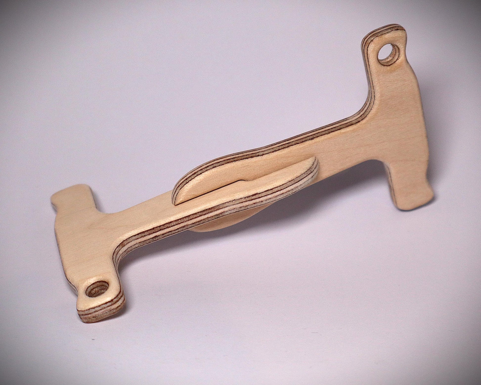 Handcrafted Birch Plywood Niddy Noddy - Standard or Small, Durable & Space-Saving