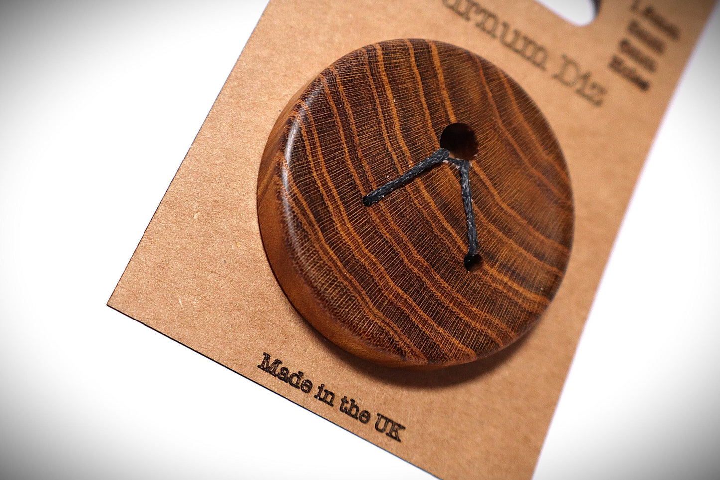 Handcrafted Wood Diz for Spinners - 3 Hole Sizes (1.5mm, 3mm, 6mm) - Range of woods