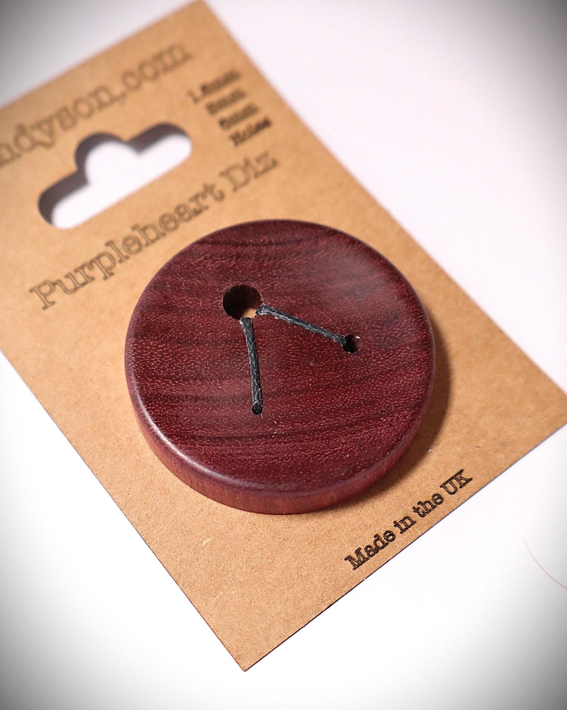 Handcrafted Wood Diz for Spinners - 3 Hole Sizes (1.5mm, 3mm, 6mm) - Range of woods