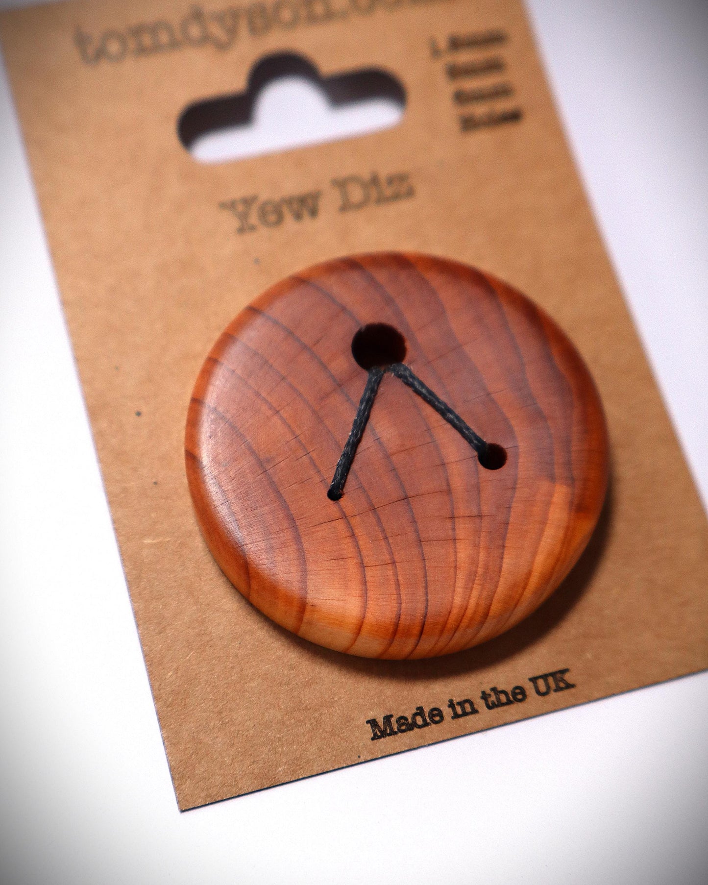Handcrafted Wood Diz for Spinners - 3 Hole Sizes (1.5mm, 3mm, 6mm) - Range of woods