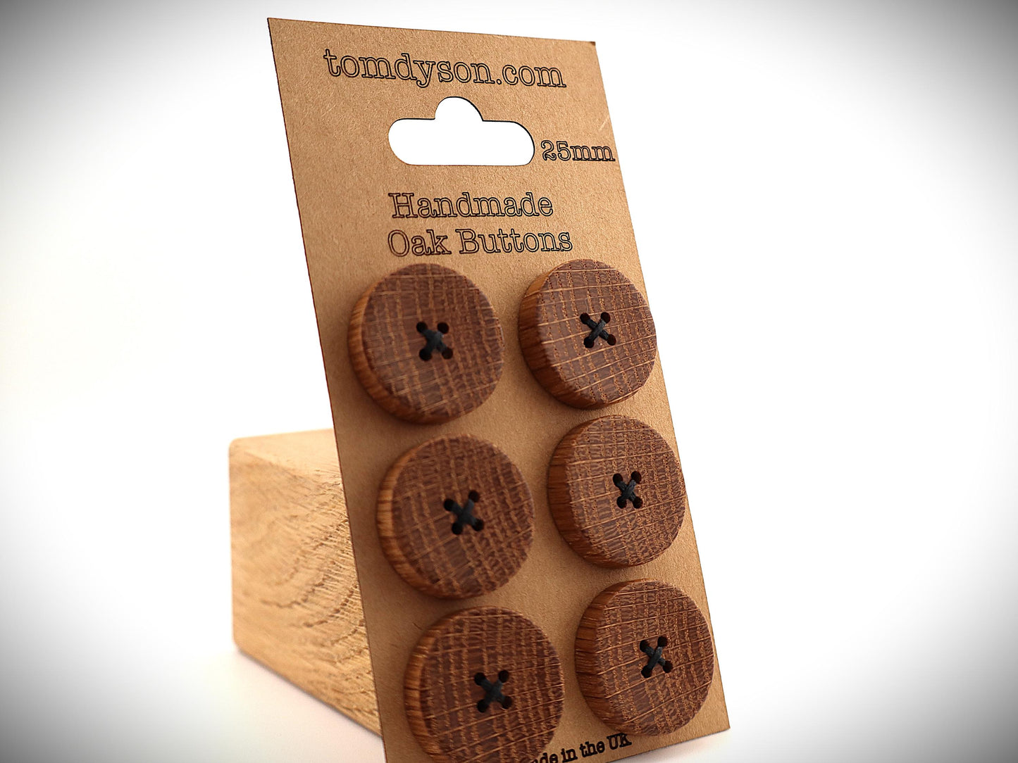 Oak Buttons, Handmade & Full Range of Sizes, Wooden buttons, Large Buttons, Small Buttons, Unique Buttons, Fancy Buttons, Premium Buttons