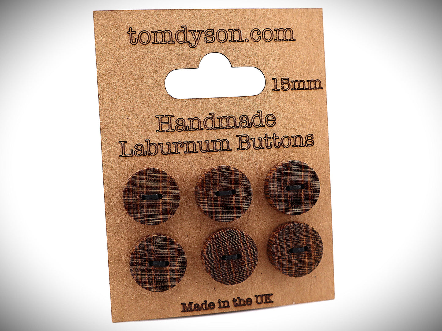 Laburnum Buttons, Handmade & Full Range of Sizes