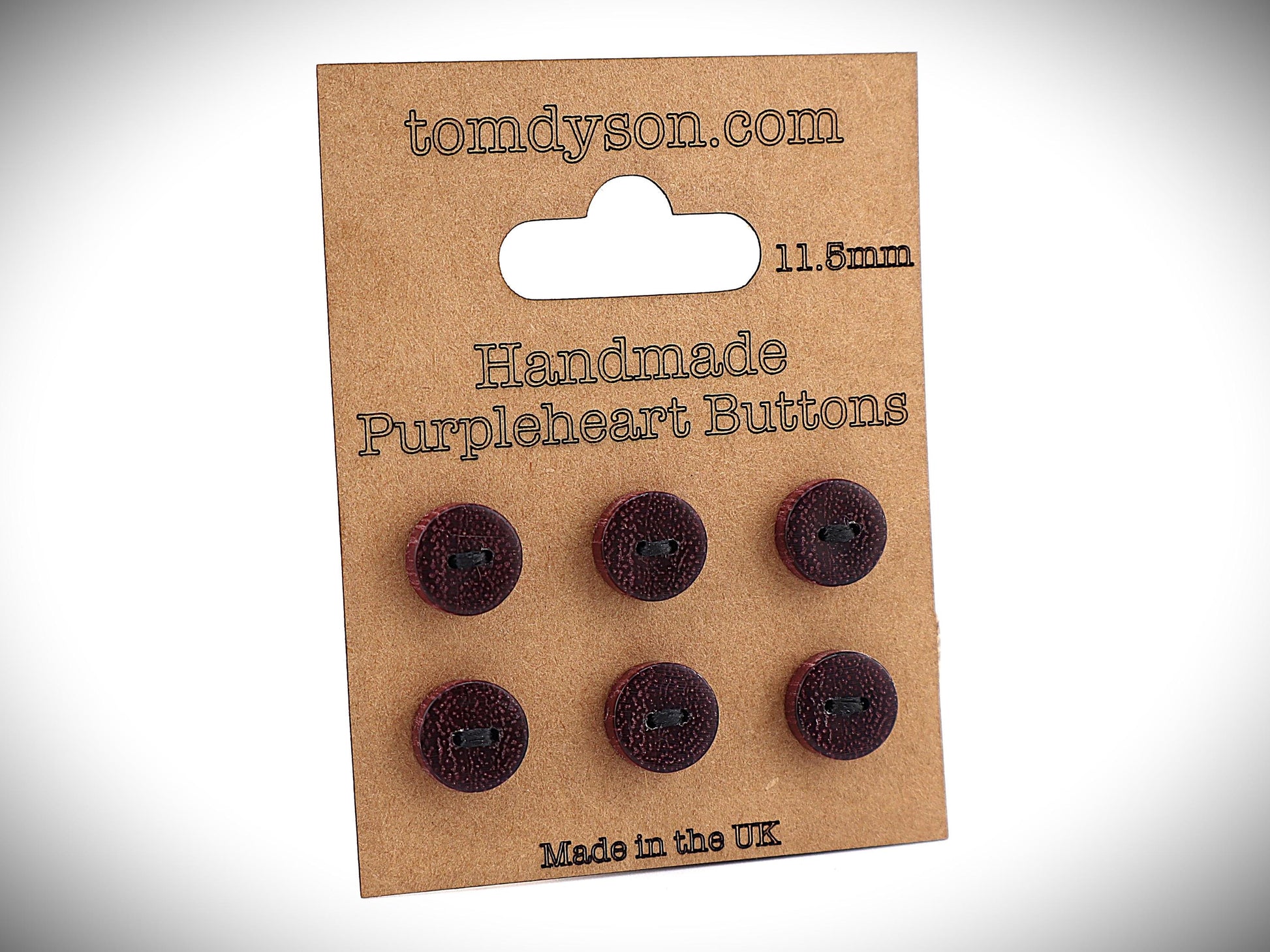 Purpleheart Buttons, Handmade & Full Range of Sizes