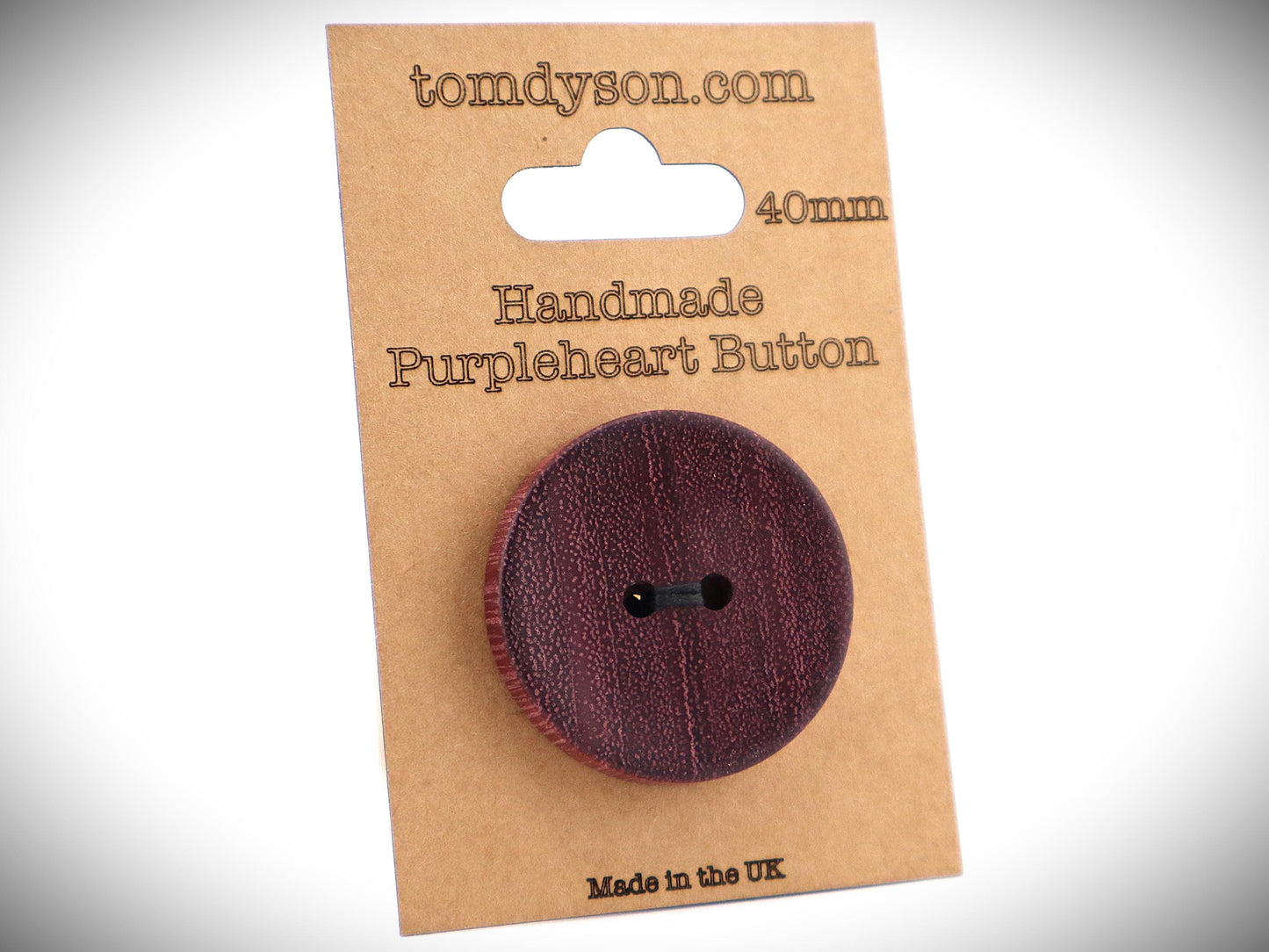Purpleheart Buttons, Handmade & Full Range of Sizes
