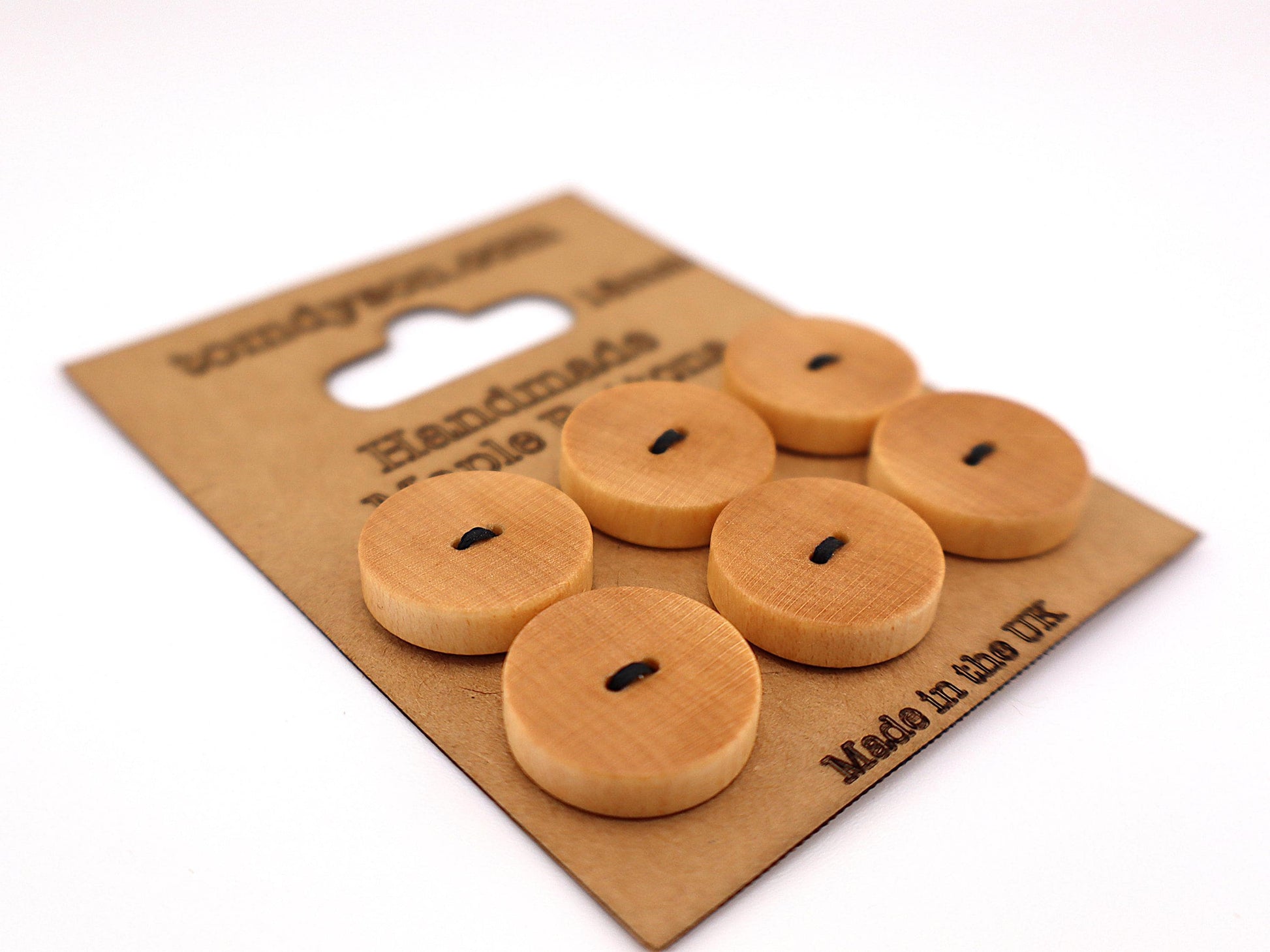 Maple Buttons, Handmade & Full Range of Sizes