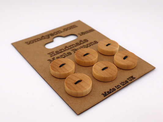 Maple Buttons, Handmade & Full Range of Sizes