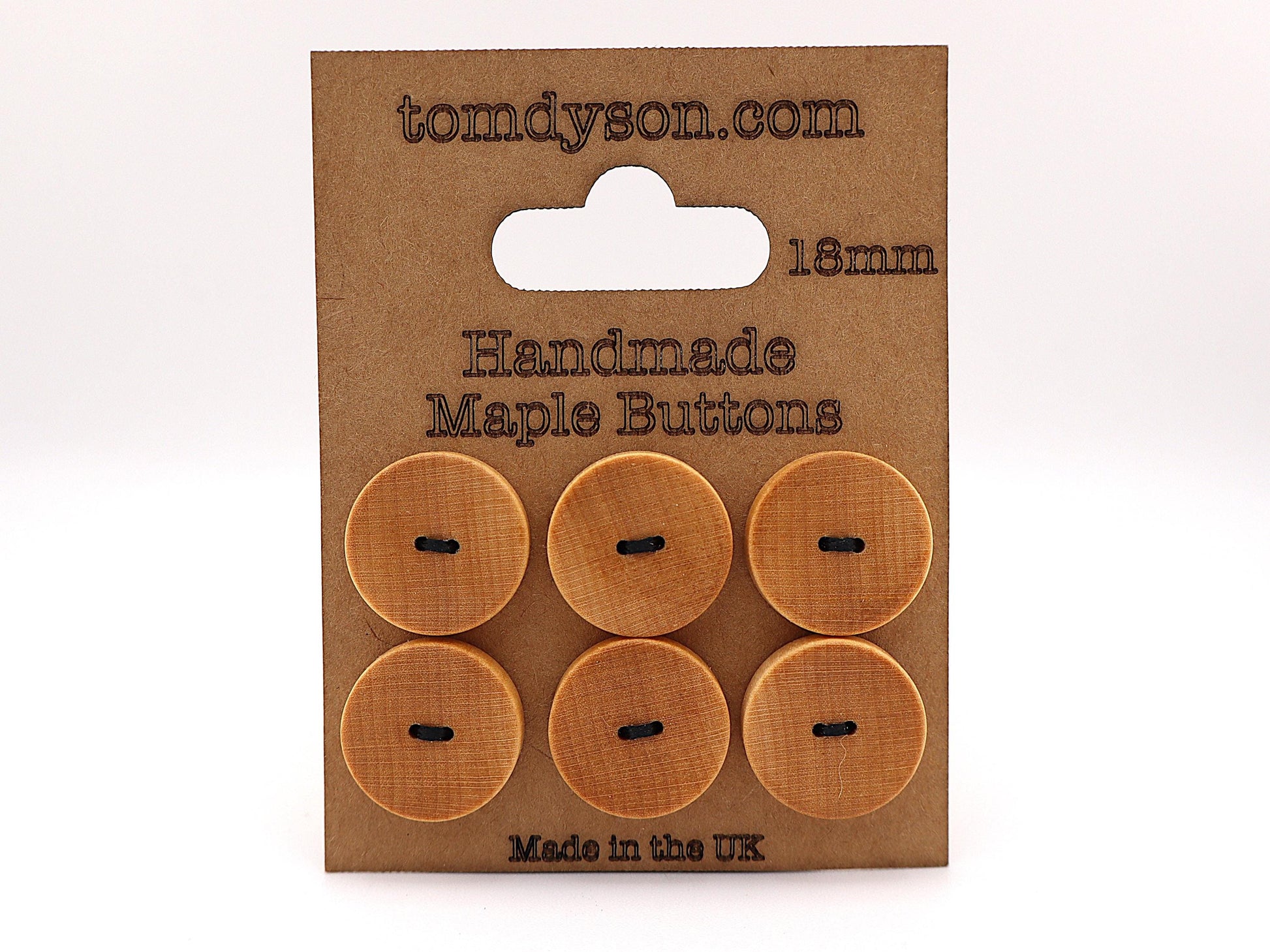 Maple Buttons, Handmade & Full Range of Sizes