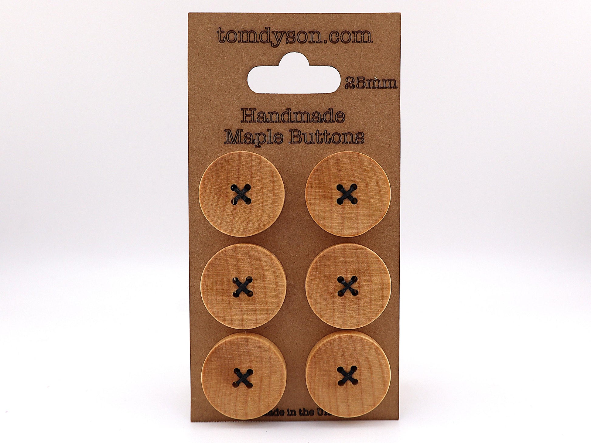 Maple Buttons, Handmade & Full Range of Sizes