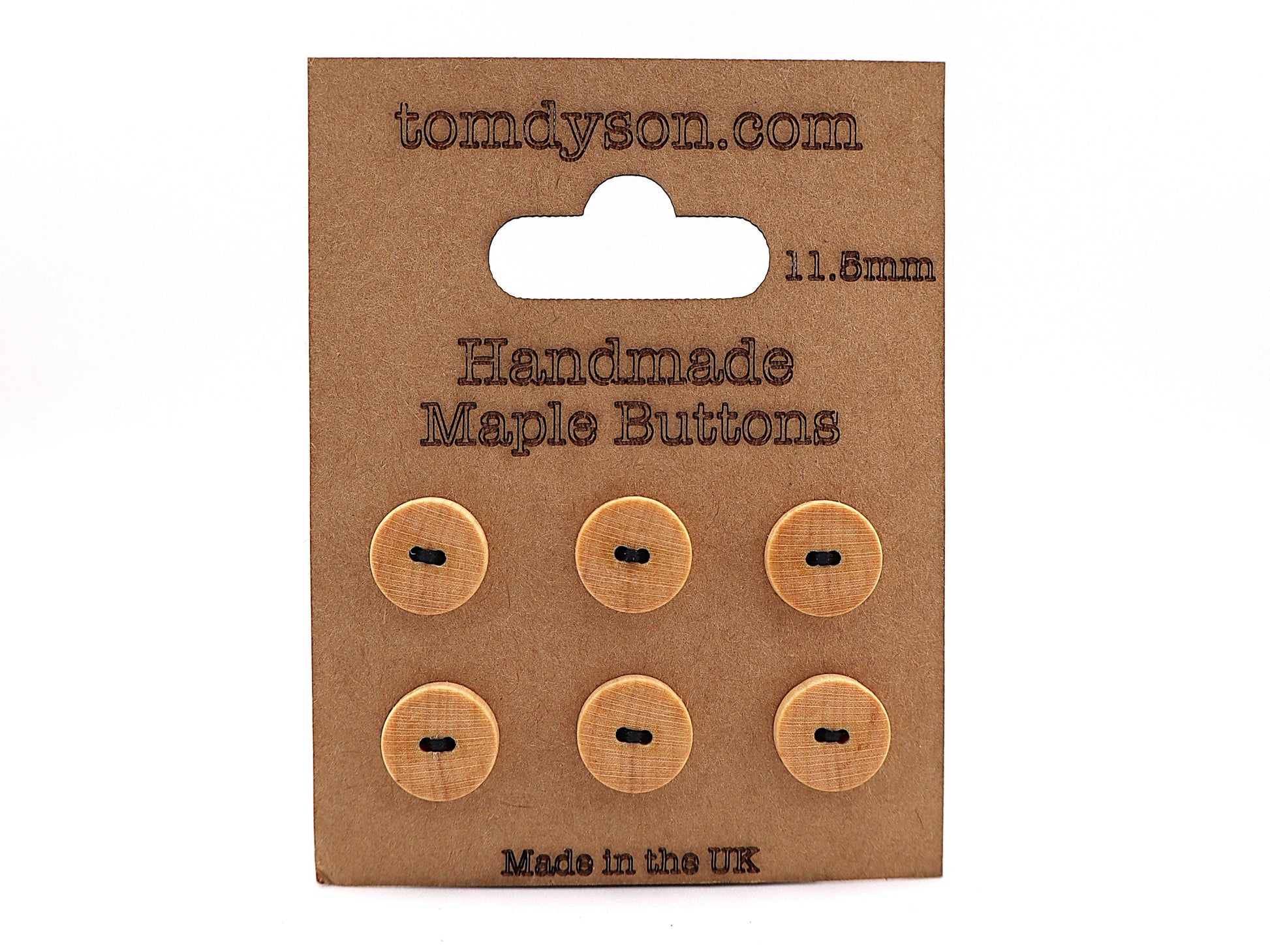 Maple Buttons, Handmade & Full Range of Sizes