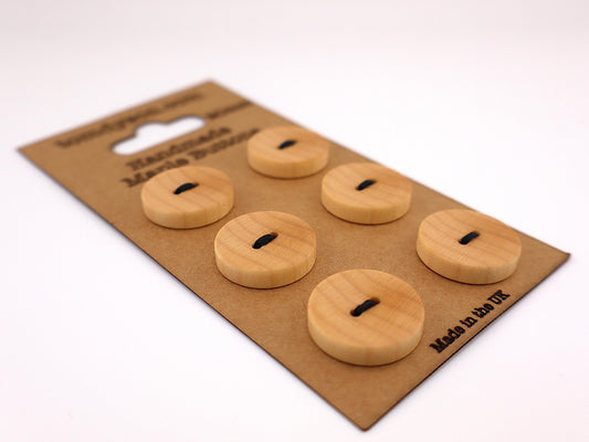 Maple Buttons, Handmade & Full Range of Sizes