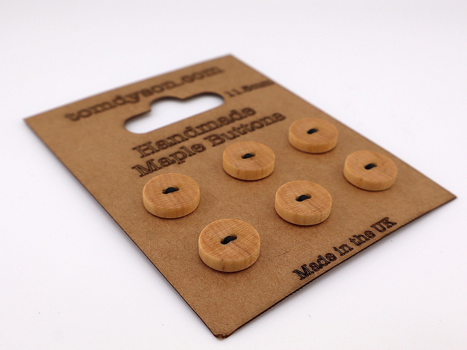 Maple Buttons, Handmade & Full Range of Sizes