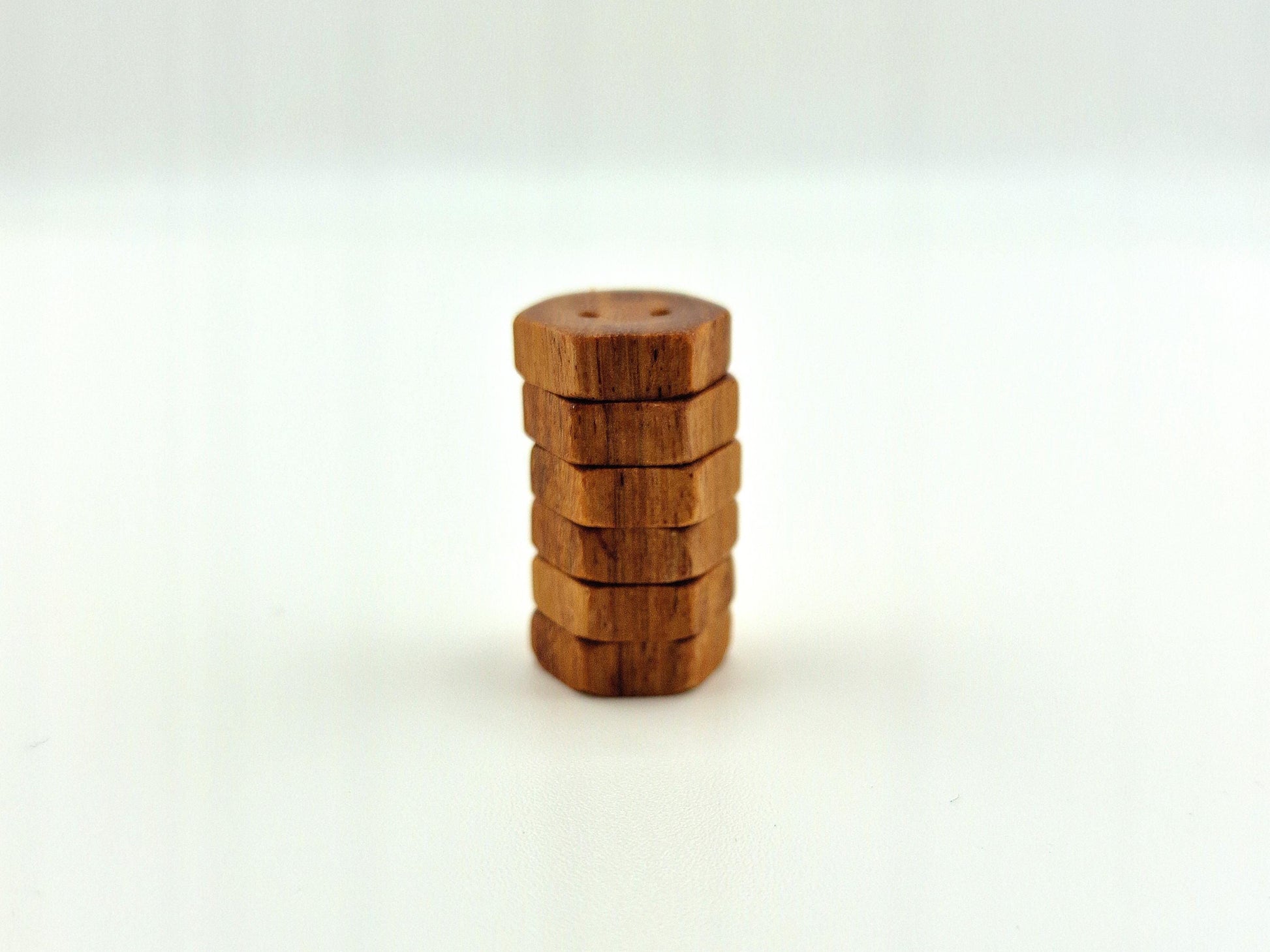 Handmade Hexagon Xylia Buttons – 15mm Solid Hardwood Sewing Buttons | Made in the UK